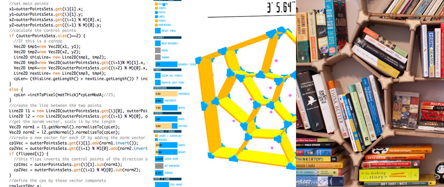 Generative Voronoi Bookshelf